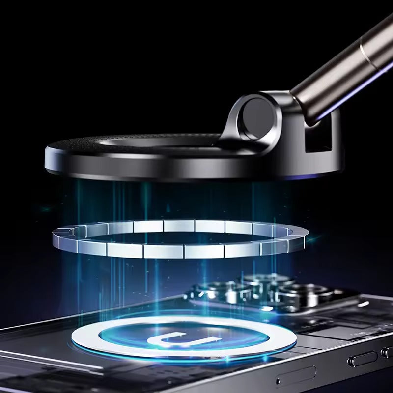 Heavy duty magnetic car phone mount with alloy build