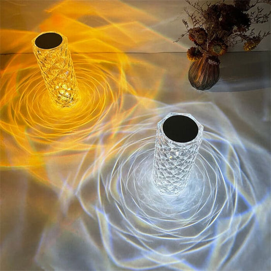 Crystal Rose Diamond Lamp – 16 Color Changing Touch & Remote Control Table Lamp