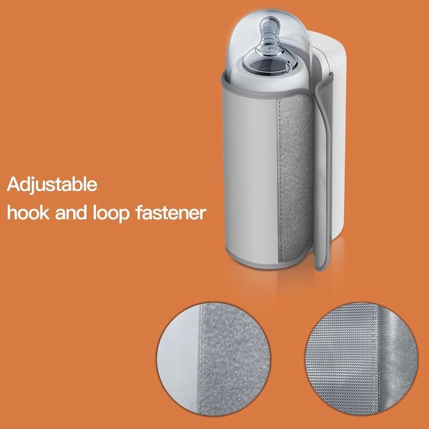 Baby Bottle Warmer with LCD Display, Portable Rechargeable Wireless Water Bottle Warmer