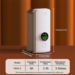 Baby Bottle Warmer with LCD Display, Portable Rechargeable Wireless Water Bottle Warmer - Shaz&Shine