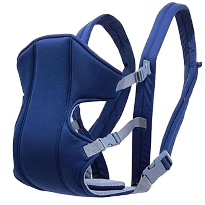 Blue baby carrier with gray straps on a white background | Sjaz&Shine