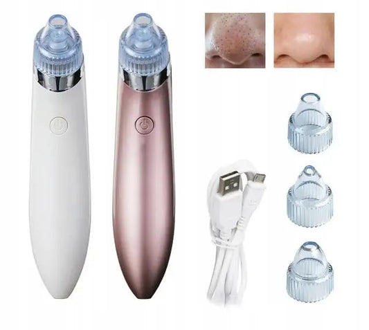 5-in-1 Rechargeable Blackhead Vacuum Pore Cleaner for facial exfoliation and acne removal