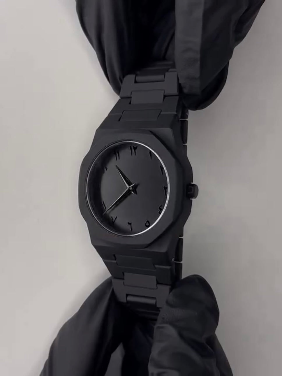 Full Black AURA Quartz Analog Watch - Stylish Wrist Watch For Men