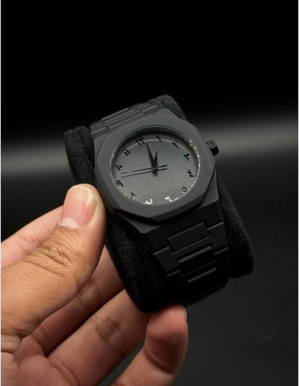 Full Black AURA Quartz Analog Watch - Stylish Wrist Watch For Men