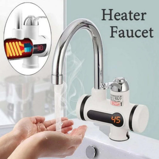 Instant Hot Water Tap, Electric Instant Water Heater Boiling Water Tap, 220V Water Heaters Faucet Fast Hot Water Tap with LED Digital Display for Kitchen Facilities