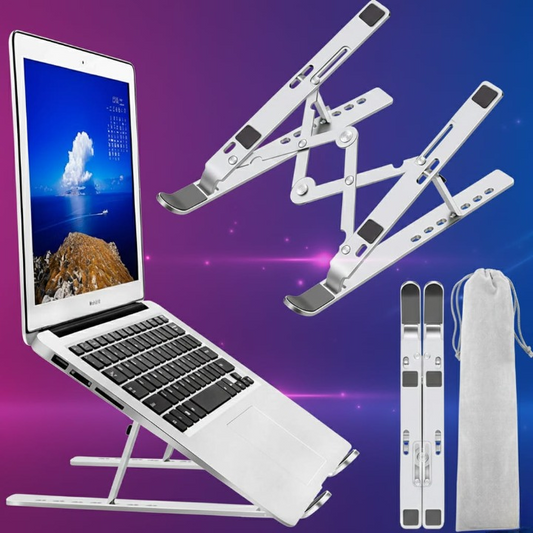 Heavy duty laptop stand aluminium alloy stable and durable build