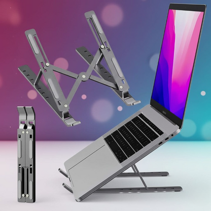Speed X professional laptop stand with 6 angle adjustable height support