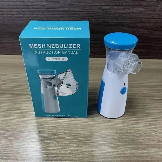 Mesh Portable Nebulizer Machine & Mask – Mini USB Rechargeable Inhaler for Kids and Adults