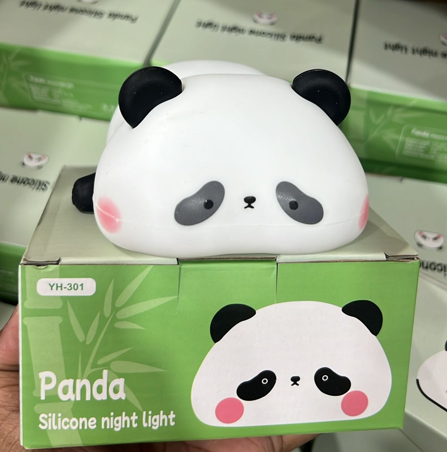 Portable rechargeable panda lamp for bedroom and nursery