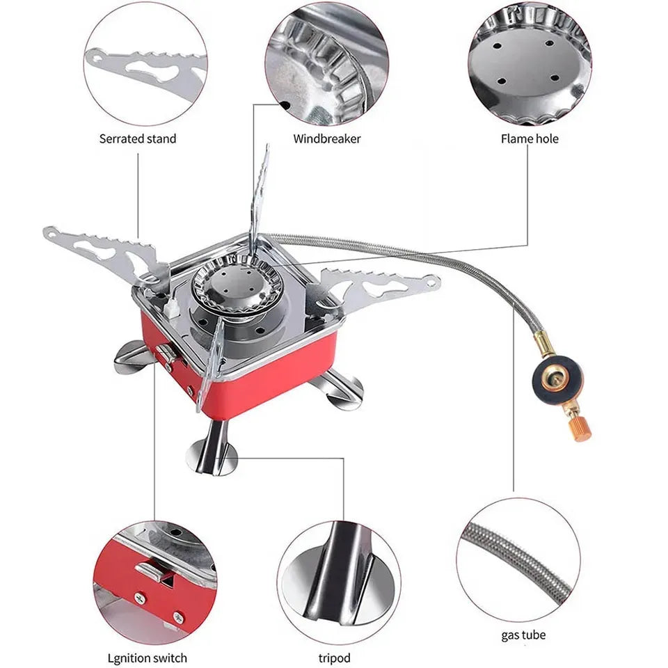 Outdoor Emergency Portable Mini Camping Stove – Folding Travel Burner