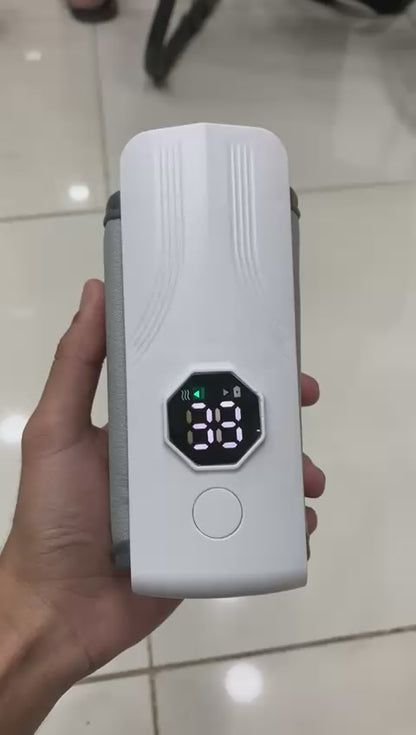 Baby Bottle Warmer with LCD Display, Portable Rechargeable Wireless Water Bottle Warmer