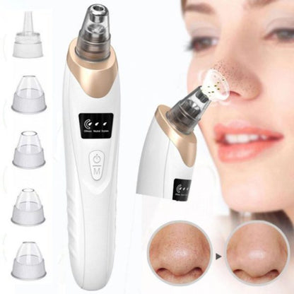 Electric Blackhead Suction Remover – Portable Pore Cleaner with LED Display & Adjustable Suction
