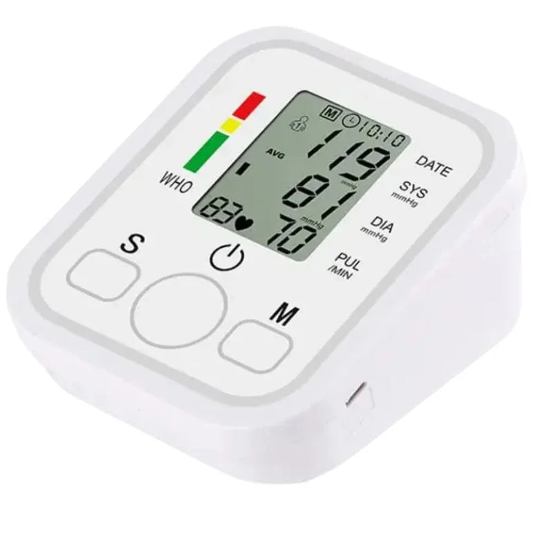 Digital Blood Pressure Monitor – Upper Arm Automatic BP Machine with Large LCD, Voice & Memory
