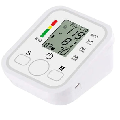 Digital Blood Pressure Monitor – Upper Arm Automatic BP Machine with Large LCD, Voice & Memory