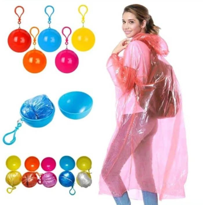 waterproof disposable raincoat travel emergency